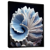 Blue Seashell Symphony - Seashell Canvas Wall Art