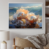 White Seashells On The Beach - Seashell Wall Decor