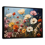 Abstract Seasonal Flowers Watercolor I - Floral Canvas Wall Art