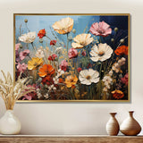 Abstract Seasonal Flowers Watercolor I - Floral Canvas Wall Art