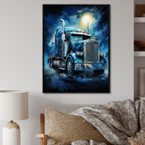 Red Semi Truck Custom Classic I - Truck Canvas Wall Art