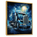 Red Semi Truck Custom Classic I - Truck Canvas Wall Art