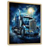 Red Semi Truck Custom Classic I - Truck Canvas Wall Art