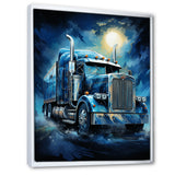 Red Semi Truck Custom Classic I - Truck Canvas Wall Art