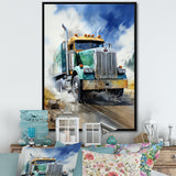 Heavy Duty Semi Truck I - Truck Canvas Wall Art