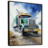 Heavy Duty Semi Truck I - Truck Canvas Wall Art