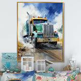 Heavy Duty Semi Truck I - Truck Canvas Wall Art