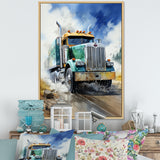 Heavy Duty Semi Truck I - Truck Canvas Wall Art