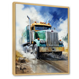 Heavy Duty Semi Truck I - Truck Canvas Wall Art