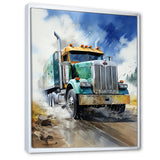 Heavy Duty Semi Truck I - Truck Canvas Wall Art