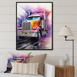 Semi Truck Speed Demon I - Truck Canvas Wall Art