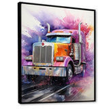 Semi Truck Speed Demon I - Truck Canvas Wall Art