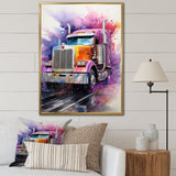 Semi Truck Speed Demon I - Truck Canvas Wall Art