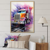 Semi Truck Speed Demon I - Truck Canvas Wall Art