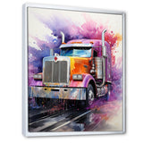 Semi Truck Speed Demon I - Truck Canvas Wall Art