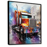 Semi Truck Urban Warrior I - Truck Canvas Wall Art