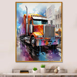 Semi Truck Urban Warrior I - Truck Canvas Wall Art