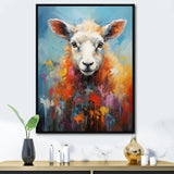 Colorful Popart Sheep Ewes - Sheep Canvas Wall Art