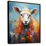 Colorful Popart Sheep Ewes - Sheep Canvas Wall Art