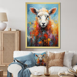 Colorful Popart Sheep Ewes - Sheep Canvas Wall Art