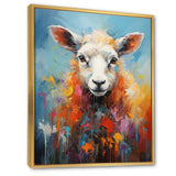 Colorful Popart Sheep Ewes - Sheep Canvas Wall Art