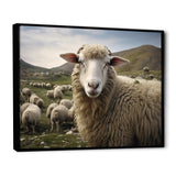 Sheep Environmental in Mountain - Sheep Bedroom Wall Art