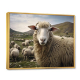 Sheep Environmental in Mountain - Sheep Bedroom Wall Art
