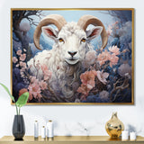 White Sheep Ethereal Dreamscapes - Sheep Canvas Wall Art