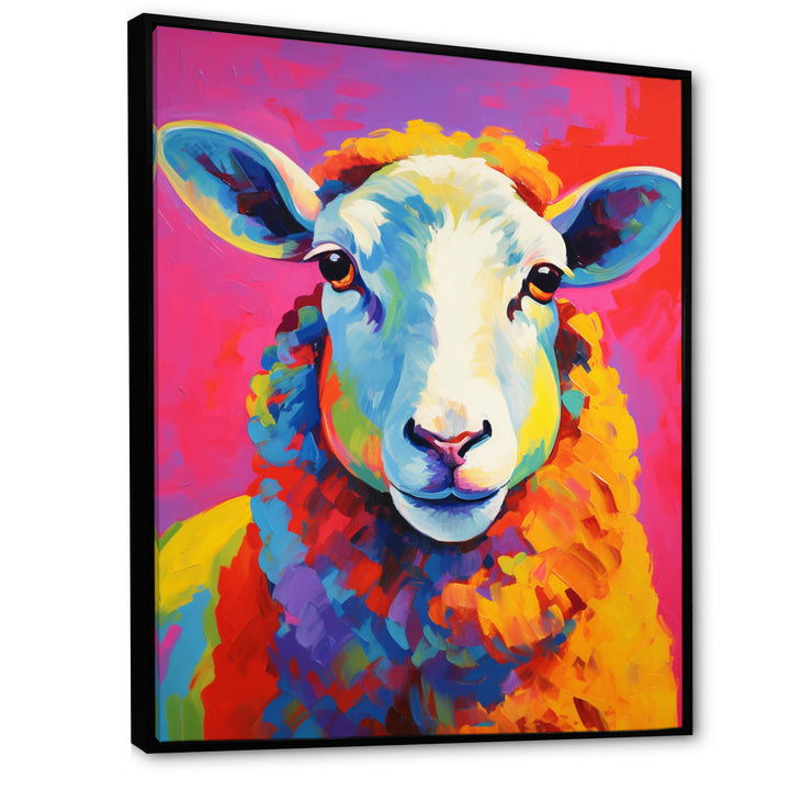 Colorful Sheep Fauvism - Sheep Wall Art Prints