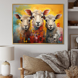 Colorful Sheep Fuzzy Friends - Sheep Wall Art Prints