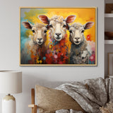 Colorful Sheep Fuzzy Friends - Sheep Wall Art Prints