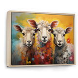 Colorful Sheep Fuzzy Friends - Sheep Wall Art Prints
