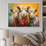 Colorful Sheep Fuzzy Friends - Sheep Wall Art Prints