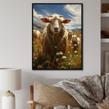 Sheep Harmony In Herd - Sheep Home Decor Art