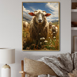 Sheep Harmony In Herd - Sheep Home Decor Art