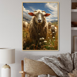 Sheep Harmony In Herd - Sheep Home Decor Art