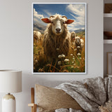 Sheep Harmony In Herd - Sheep Home Decor Art
