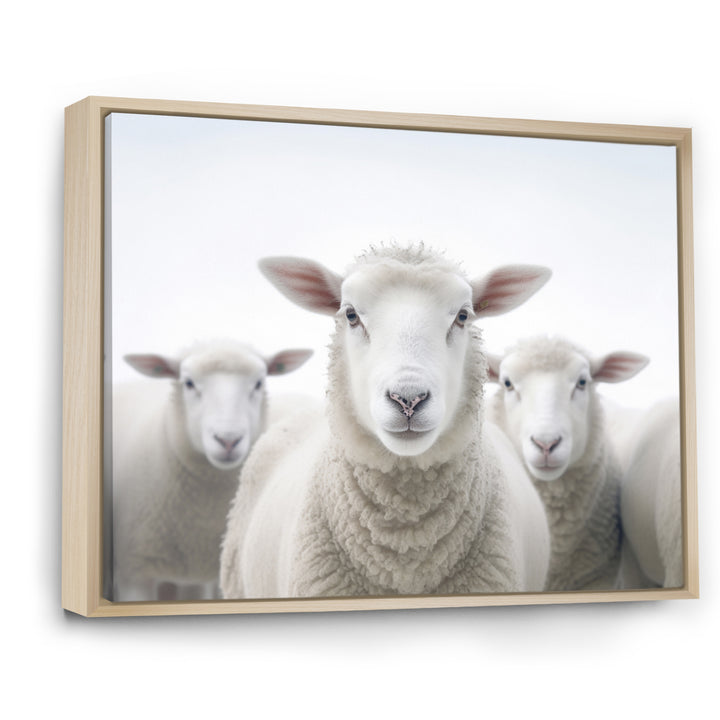 White Minimalist Whie Sheep&