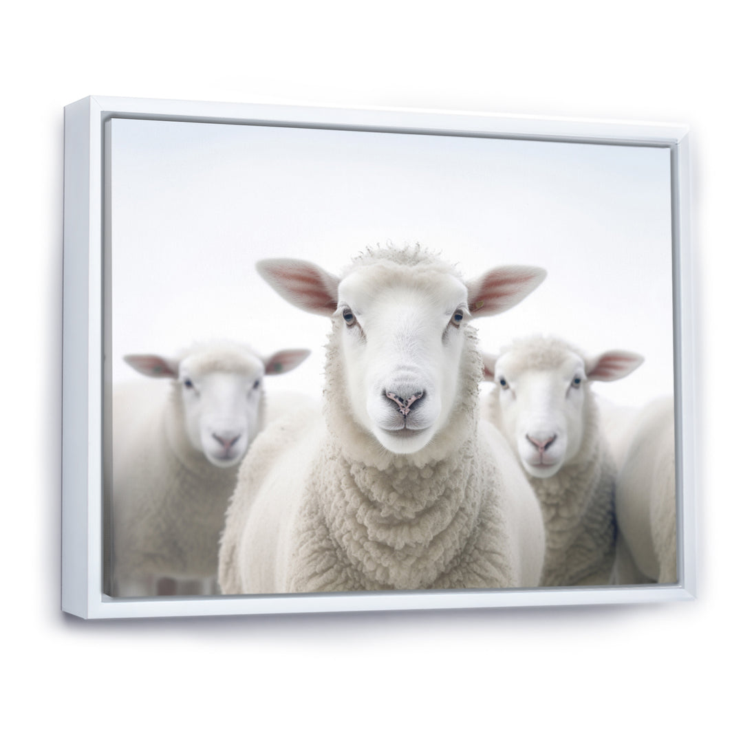 White Minimalist Whie Sheep&