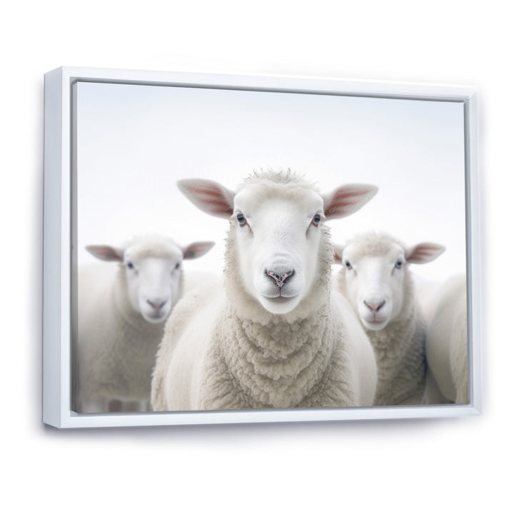 White Minimalist Whie Sheep&