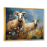 Sheep Grazing Impressionistic - Sheep Bedroom Wall Art