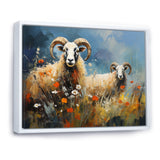 Sheep Grazing Impressionistic - Sheep Bedroom Wall Art