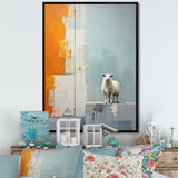 Sheep Minimalist Cubism - Sheep Wall Decor