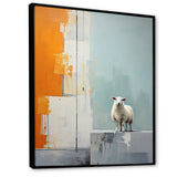 Sheep Minimalist Cubism - Sheep Wall Decor
