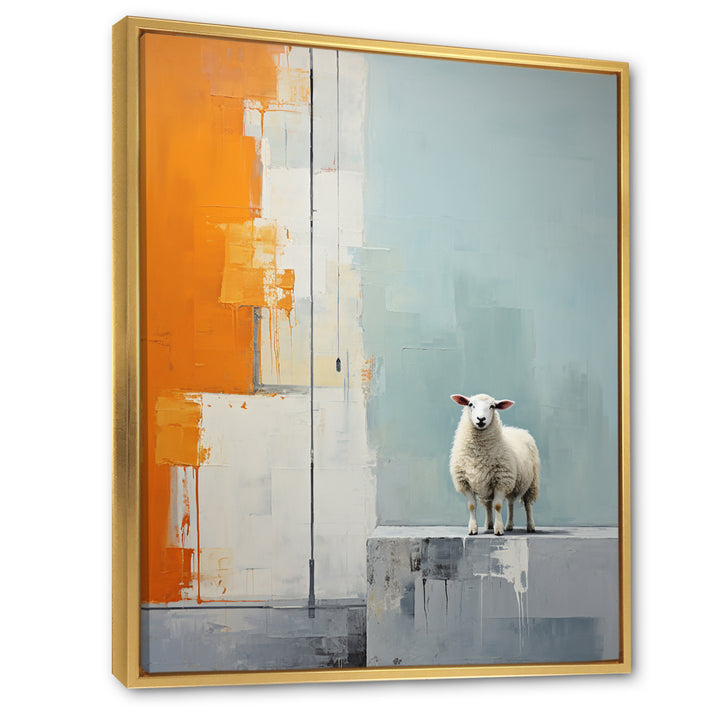 Sheep Minimalist Cubism - Sheep Wall Decor