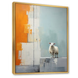 Sheep Minimalist Cubism - Sheep Wall Decor