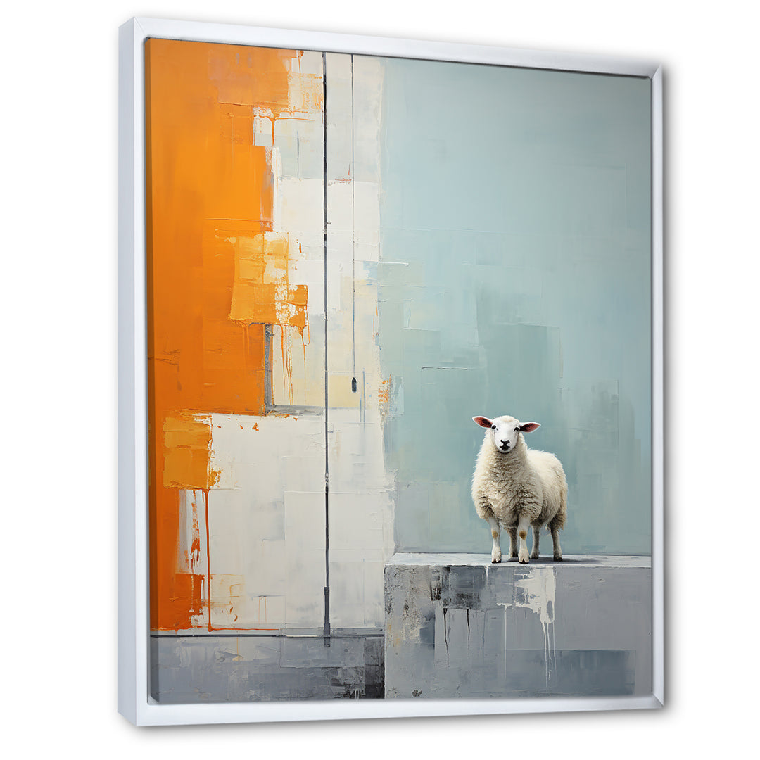 Sheep Minimalist Cubism - Sheep Wall Decor