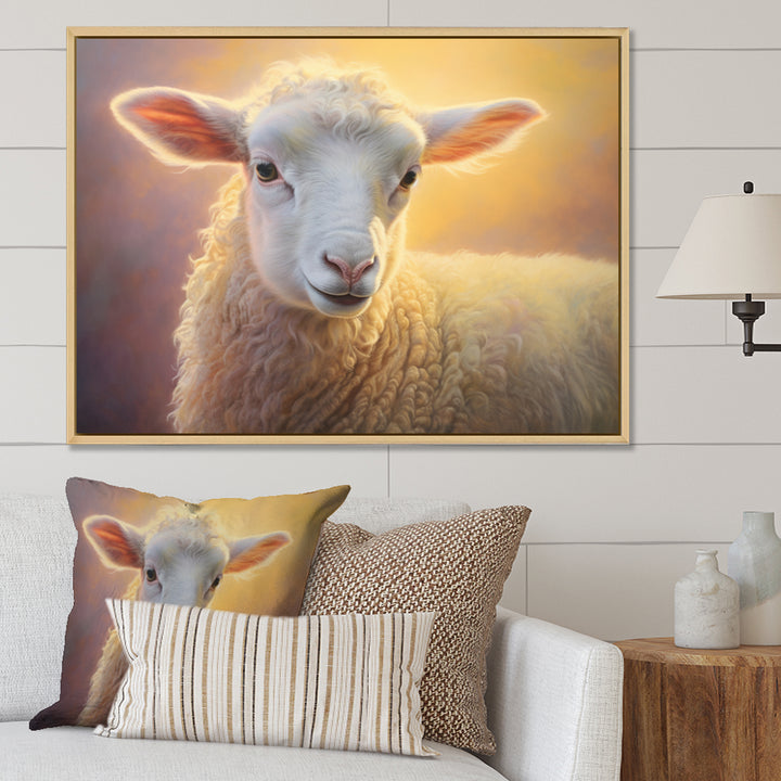 Sheep Pastel Portrait - Sheep Home Decor Art