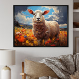 Sheep Vibrant Meadows - Sheep Wall Decor
