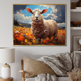 Sheep Vibrant Meadows - Sheep Wall Decor